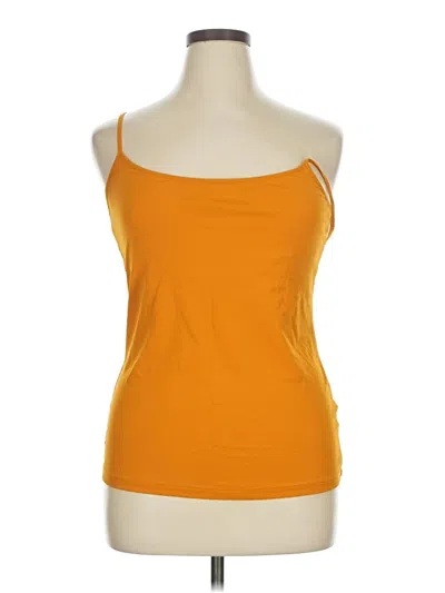 Pre-owned Apt. 9 Tank Top Orange Strapless Neckline Tops