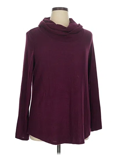 Pre-owned Apt. 9 Turtleneck Sweater In Burgundy