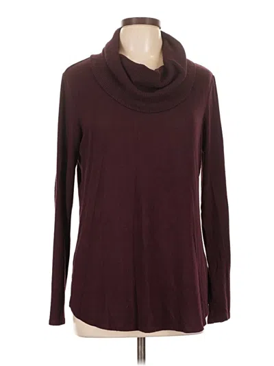 Pre-owned Apt. 9 Turtleneck Sweater In Burgundy