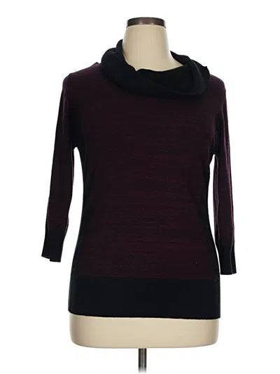 Pre-owned Apt. 9 Turtleneck Sweater In Burgundy