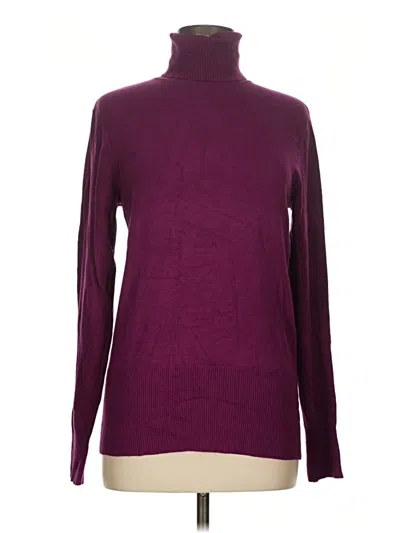 Pre-owned Apt. 9 Turtleneck Sweater In Burgundy