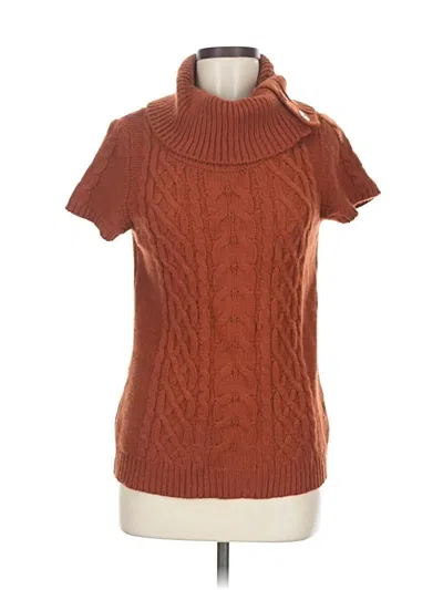 Pre-owned Apt. 9 Turtleneck Sweater In Orange