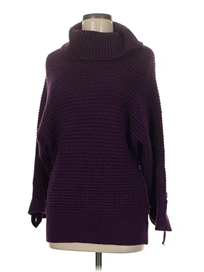 Pre-owned Apt. 9 Turtleneck Sweater In Purple