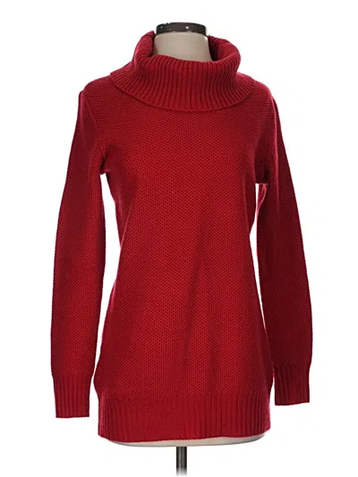 Pre-owned Apt. 9 Turtleneck Sweater In Red