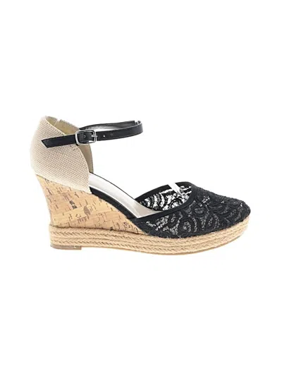 Pre-owned Apt. 9 Wedges In Black