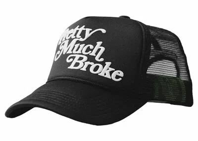 Pre-owned Apthcry Men's  Pretty Much Broke Trucker Hat In Black