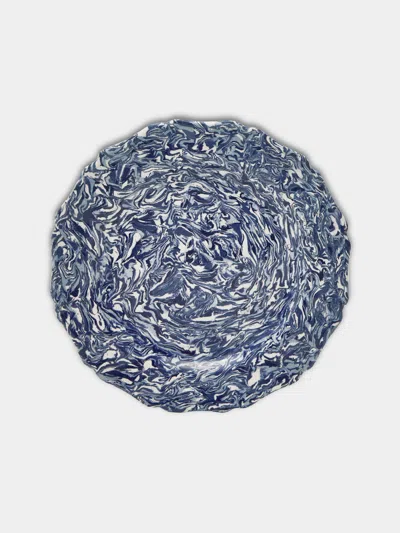 Aptware Louis Xv Marbled Ceramic Dinner Plate (11in/28.5cm) In Multi