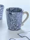 Aptware Marbled Ceramic Mug In Blue