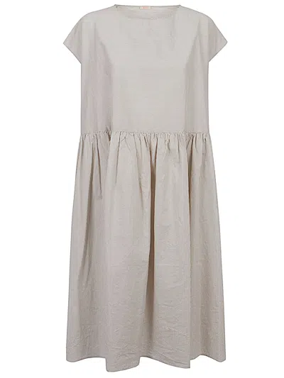 Apuntob Beige Midi Jersey Dress | ModeSens