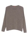 Apuntob Cashmere Crewneck Sweater In Brown