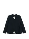 Apuntob Button-up Notched-lapel Blazer In Multi