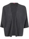 Apuntob Open-front Cardigan In Gray