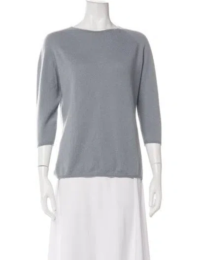 Pre-owned Apuntob Cashmere Crew Neck Sweater In Grey