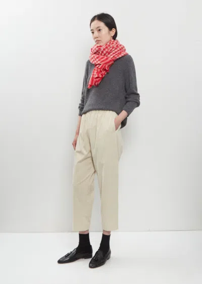 Apuntob Check Cashmere Scarf In Raspberry Cloud