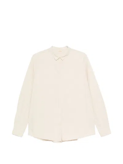 Apuntob Cotton Button-down Shirt In Beige
