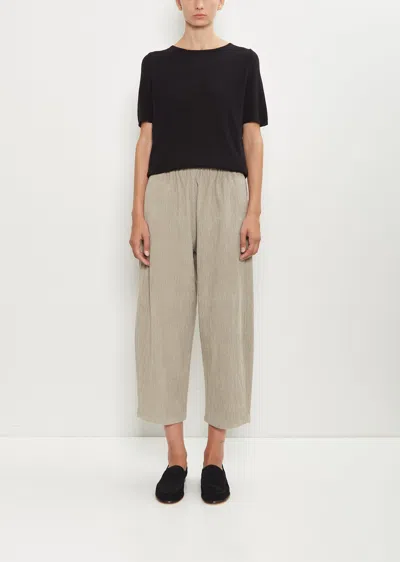 Apuntob Cotton Corduroy Curved Pull On Pant In Neutral
