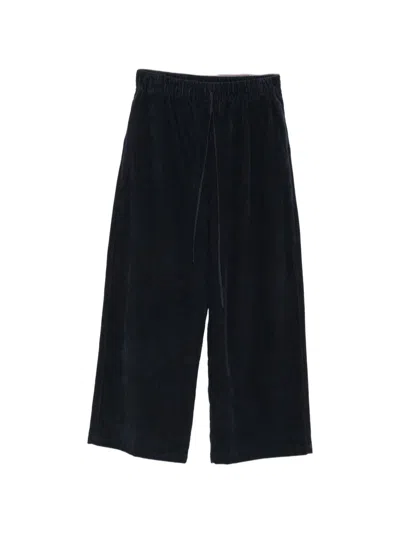 Apuntob Cotton Corduroy Trousers In Black