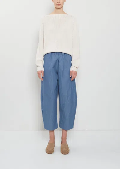 Apuntob Cotton Linen Curved Trousers