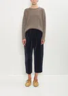 Apuntob Cotton Corduroy Curved Pull On Pant In Blue