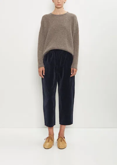 APUNTOB COTTON LINEN VELVET TAPERED PANT