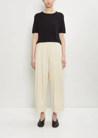 Apuntob Cotton Pleated Wide Pull On Pant