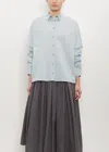 Apuntob Cotton Silk Small Pocket Shirt In Sky