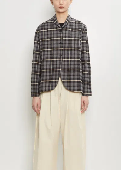Apuntob Cotton Wool Plaid Jacket