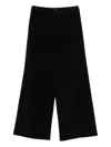 Apuntob Textured Straight Trousers In Black