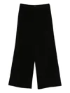 Apuntob Textured Straight Trousers In Black