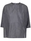 Apuntob Crew Neck Oversize Shirt In Gray