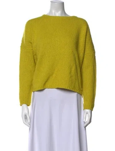 Pre-owned Apuntob Crew Neck Sweater In Yellow