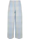 Apuntob Check-patterned Trousers In Sky