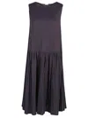 Apuntob Jersey Midi Dress In Black