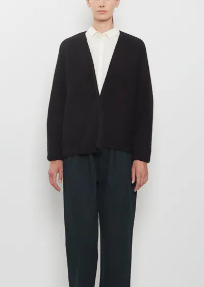 Apuntob Kimono Sleeve Cashmere Alpaca Cardigan In Black