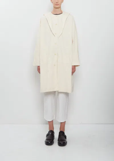 Apuntob Kimono Sleeve Technical Coat In White