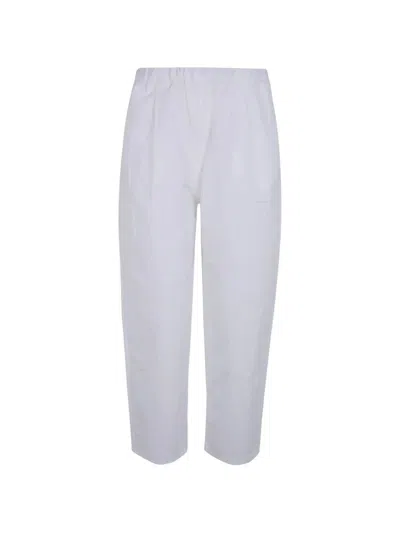 Apuntob Light Cotton Trousers In White