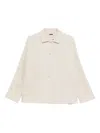 Apuntob Patch-pocket Button-front Jacket In Neutral
