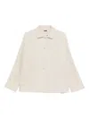 Apuntob Patch-pocket Button-front Jacket In Neutral