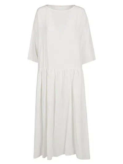 Apuntob Linen Long Dress In White
