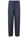 Apuntob Linen Striagh-leg Trousers