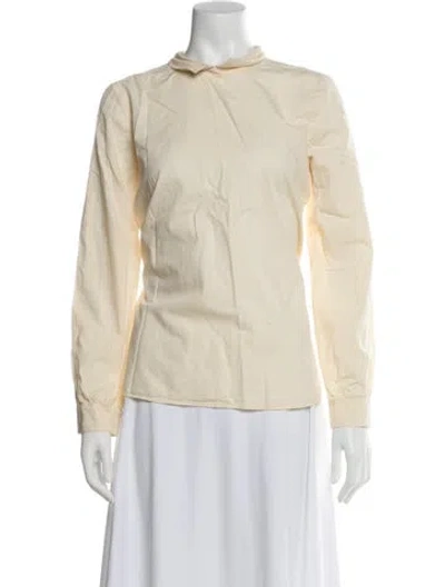Pre-owned Apuntob Long Sleeve Top In Neutral