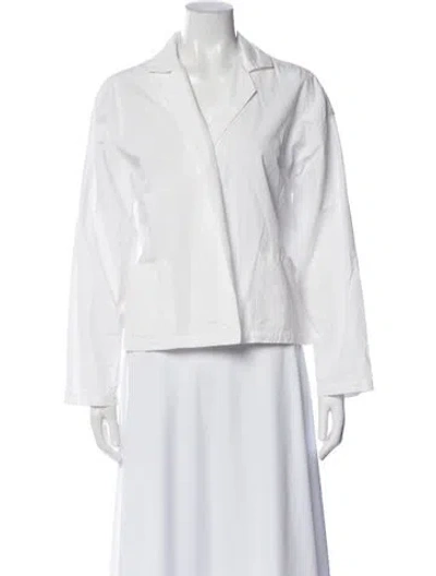 Pre-owned Apuntob Long Sleeve Top In White