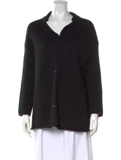 Pre-owned Apuntob Open Front Sweater In Black