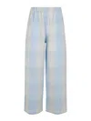 Apuntob Check-patterned Trousers In Blue