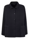 Apuntob Patch-pocket Button-front Jacket In Black