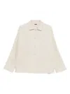 Apuntob Patch-pocket Button-front Jacket In Neutral