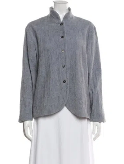 Pre-owned Apuntob Printed Blazer In Gray