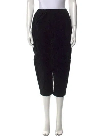 Pre-owned Apuntob Printed Straight Leg Pants In Black