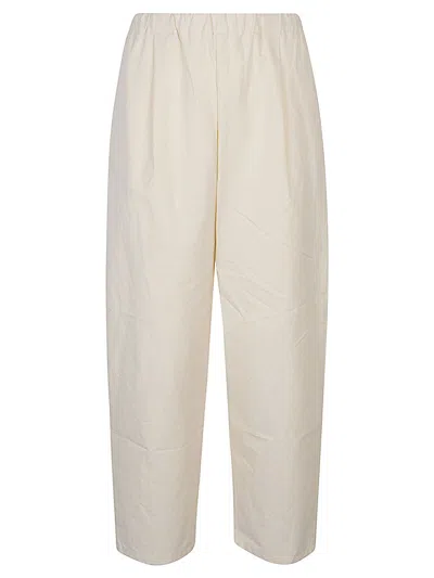 Apuntob Regular Fit Cotton Trousers In Beige