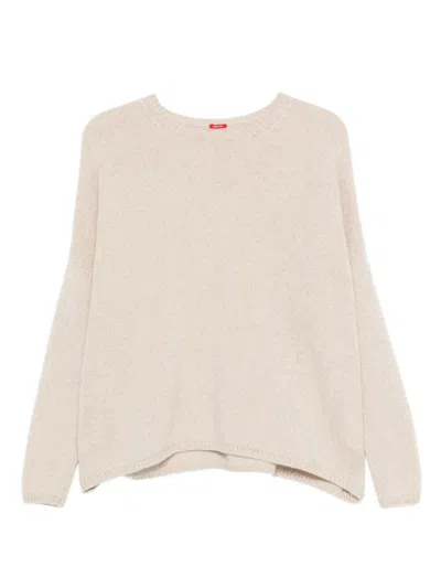 APUNTOB ROUND NECK DROPPED SHOULDERS RELAXED FIT SWEATER,P1890.TS932 NATURAL